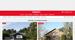 Desktop Screenshot of bolignyheder.boligsiden.dk
