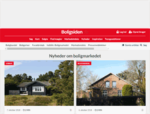 Tablet Screenshot of bolignyheder.boligsiden.dk